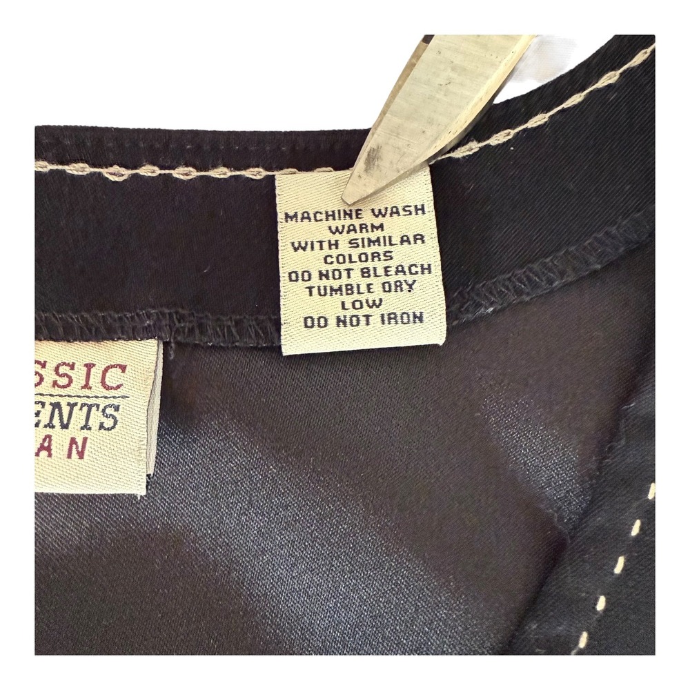 Classic Elements Black Sleeveless Button Front Mi… - image 7